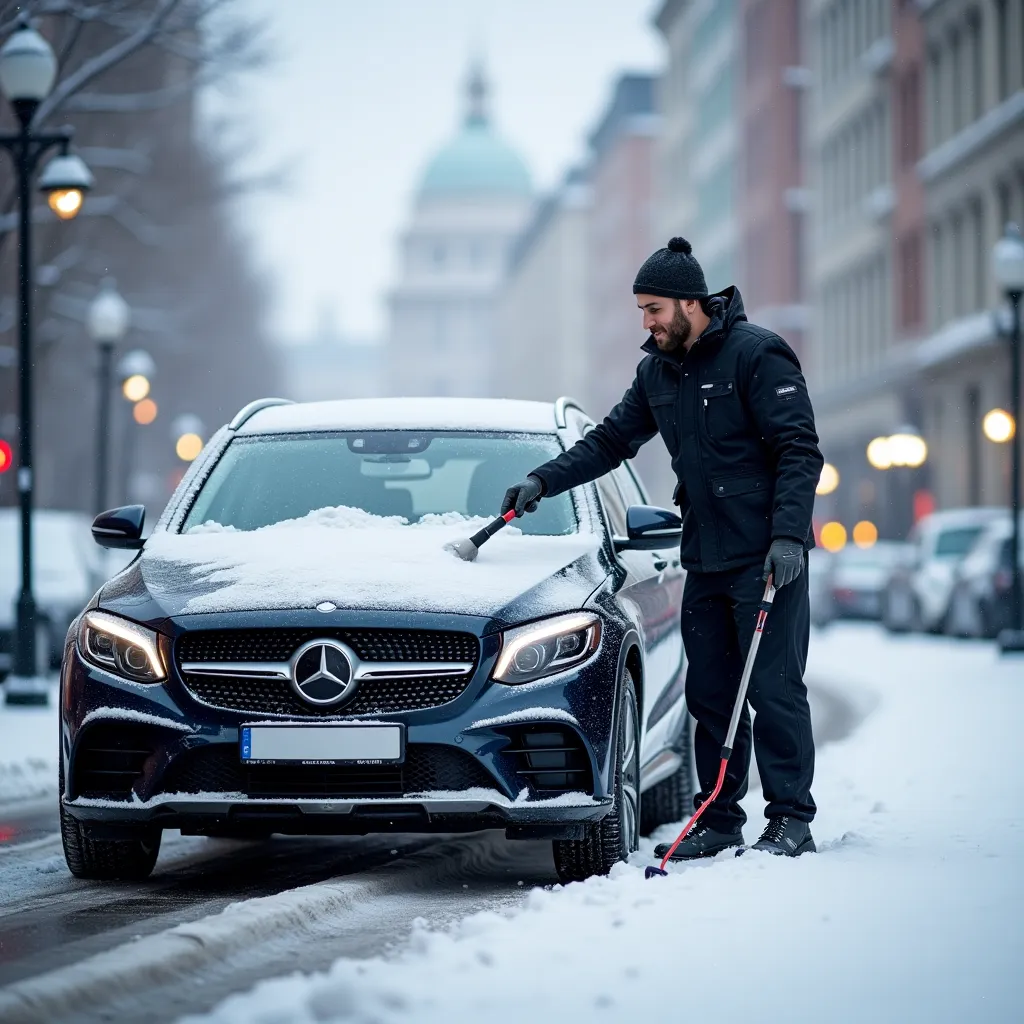 Voiture de luxe avant le detailing et le revêtement céramique.